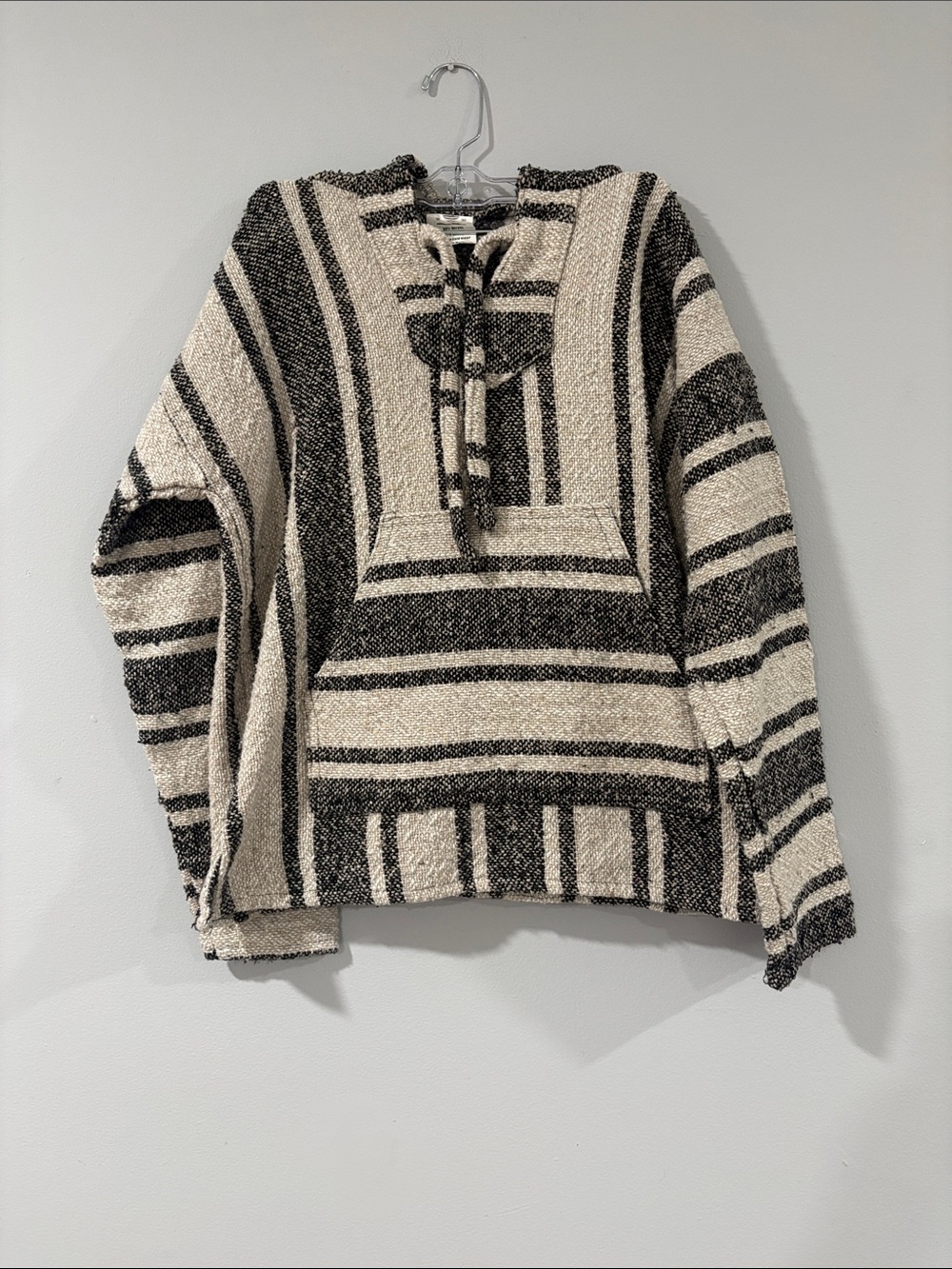 DEL-MEX UNISEX BOHO WOVEN PULLOVER HOODIE SIZE/M